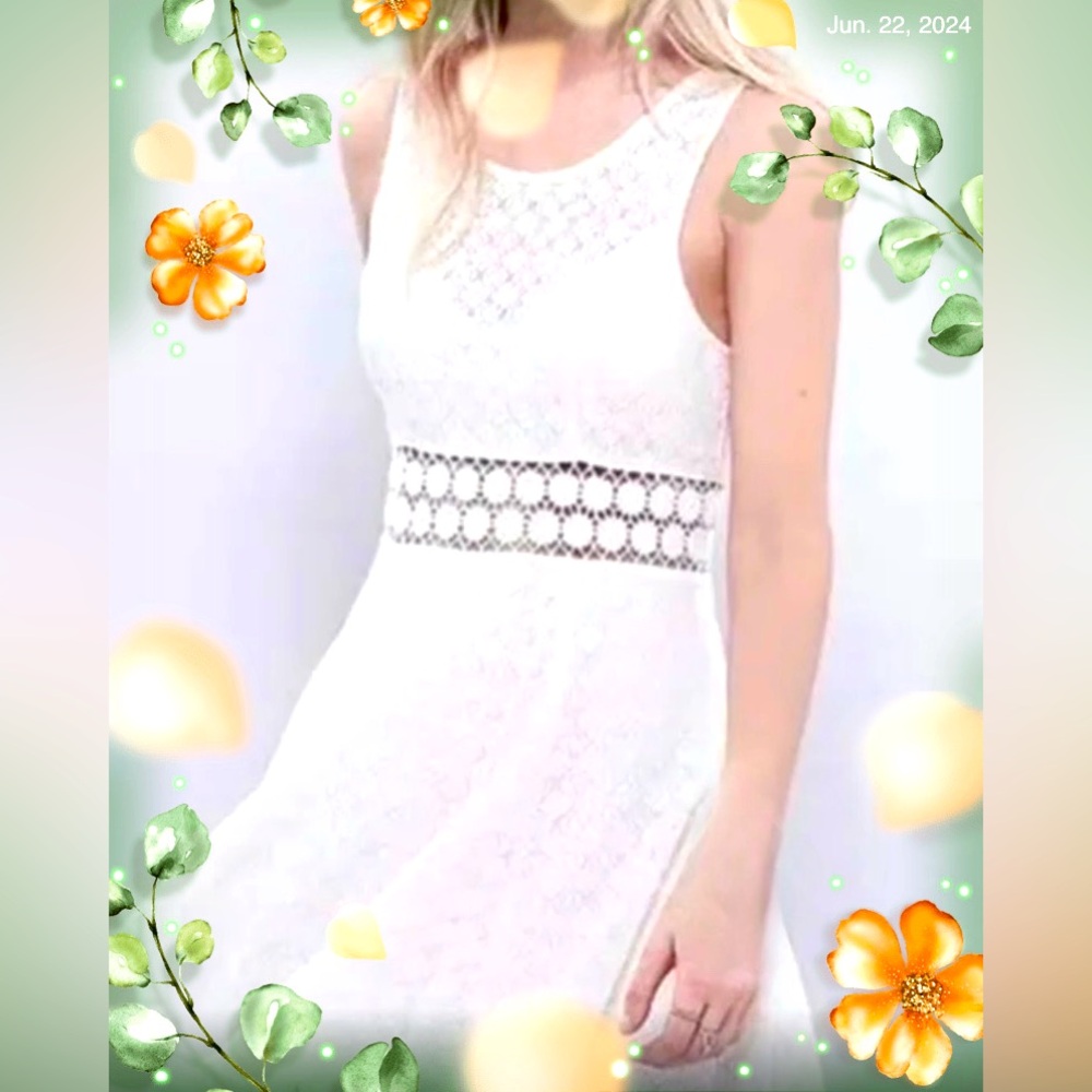 Cute Free People Lace Mini Dress